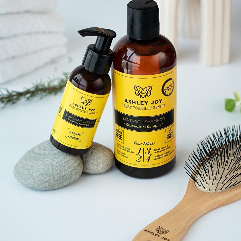 Ashley Joy Hair Care Oil - 100ml Botanical Blend for Damaged, Colored Hair - Moisturizing, Anti-Hair Loss & UV Protection