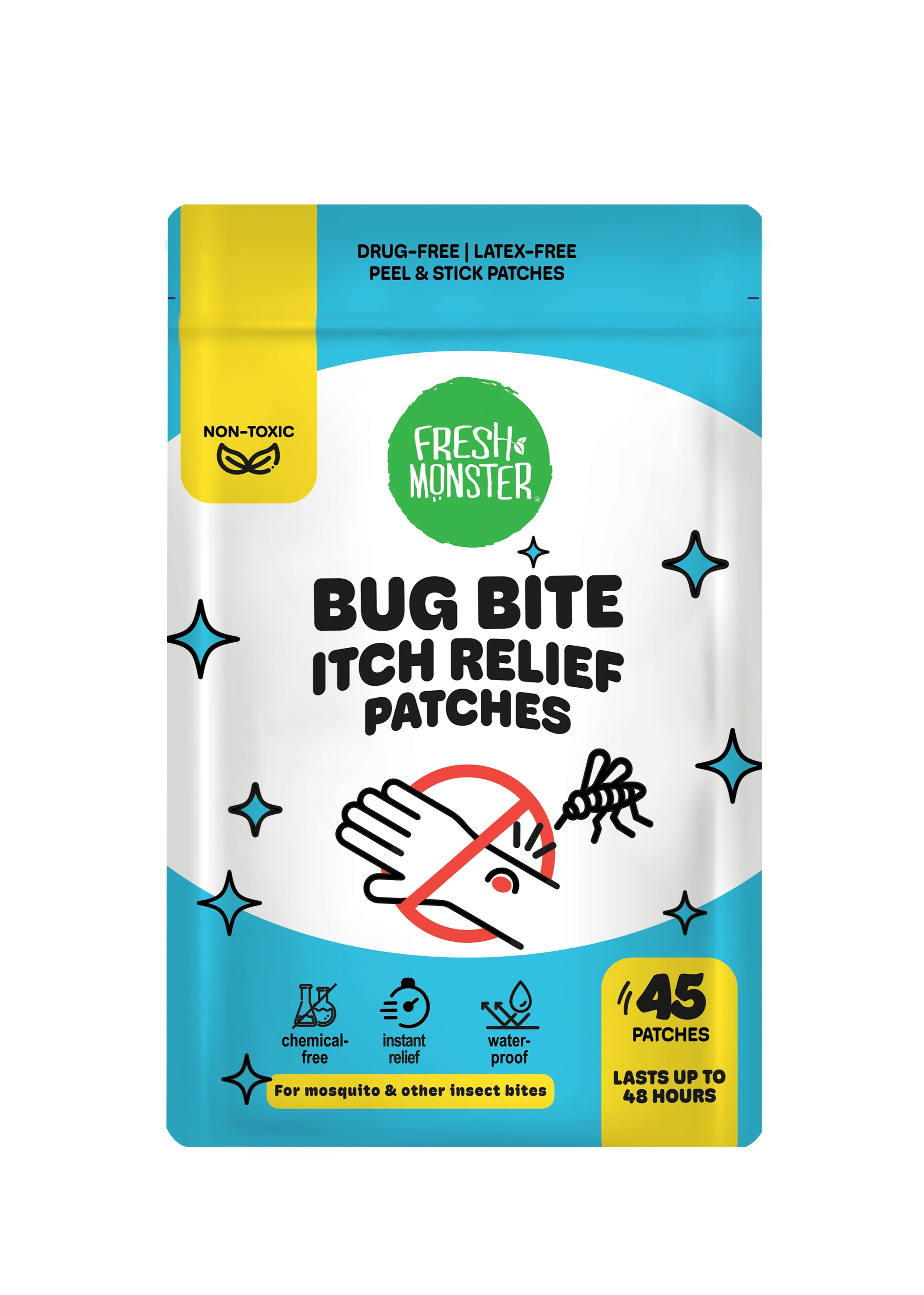 Fresh Monster Bug Bite Itch Relief Patches