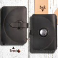 Genuine Leather Passport Holder Multi-functional ID Card Case