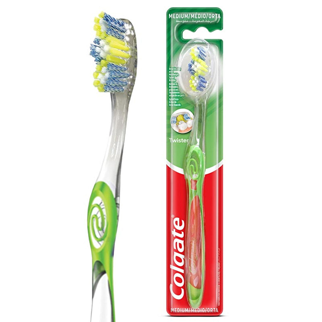 Colgate Twister Toothbrush Medium - Deep Cleaning | Oral Care