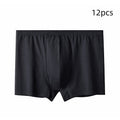 Men's High-waisted Pure Cotton Plus Size Loose Deep-crotch Cotton Breathable Boxer Shorts