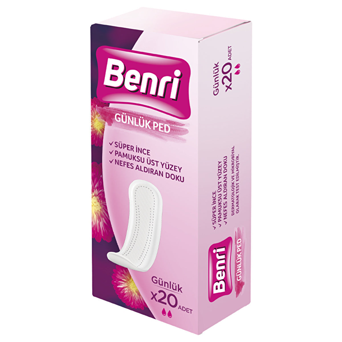 Benri Daily Pads 20 Count - Super Absorbent Hygiene Solution