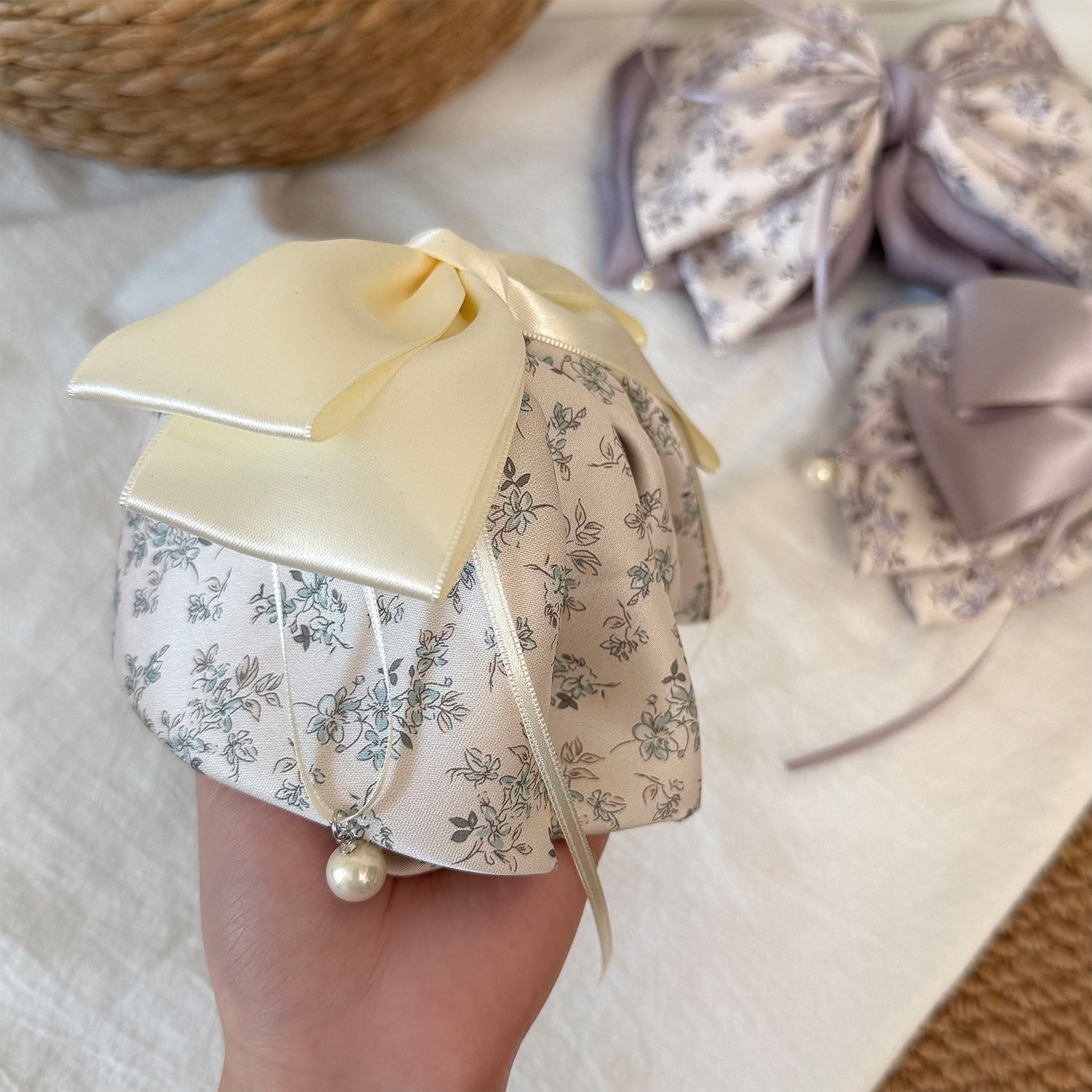 Ribbon Bow Hair Clip Versatile Sweet And Subtly Luxurious For Women
