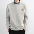Simple Fake Two Pieces Sweaters Men