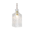 Glass bottle chandelier