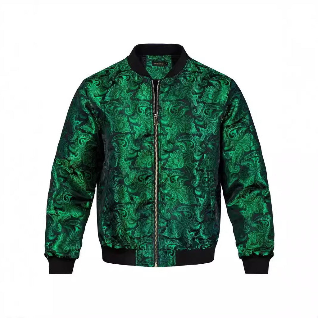 Mens Stylish Trendy Jacket With A Stand-up Collar