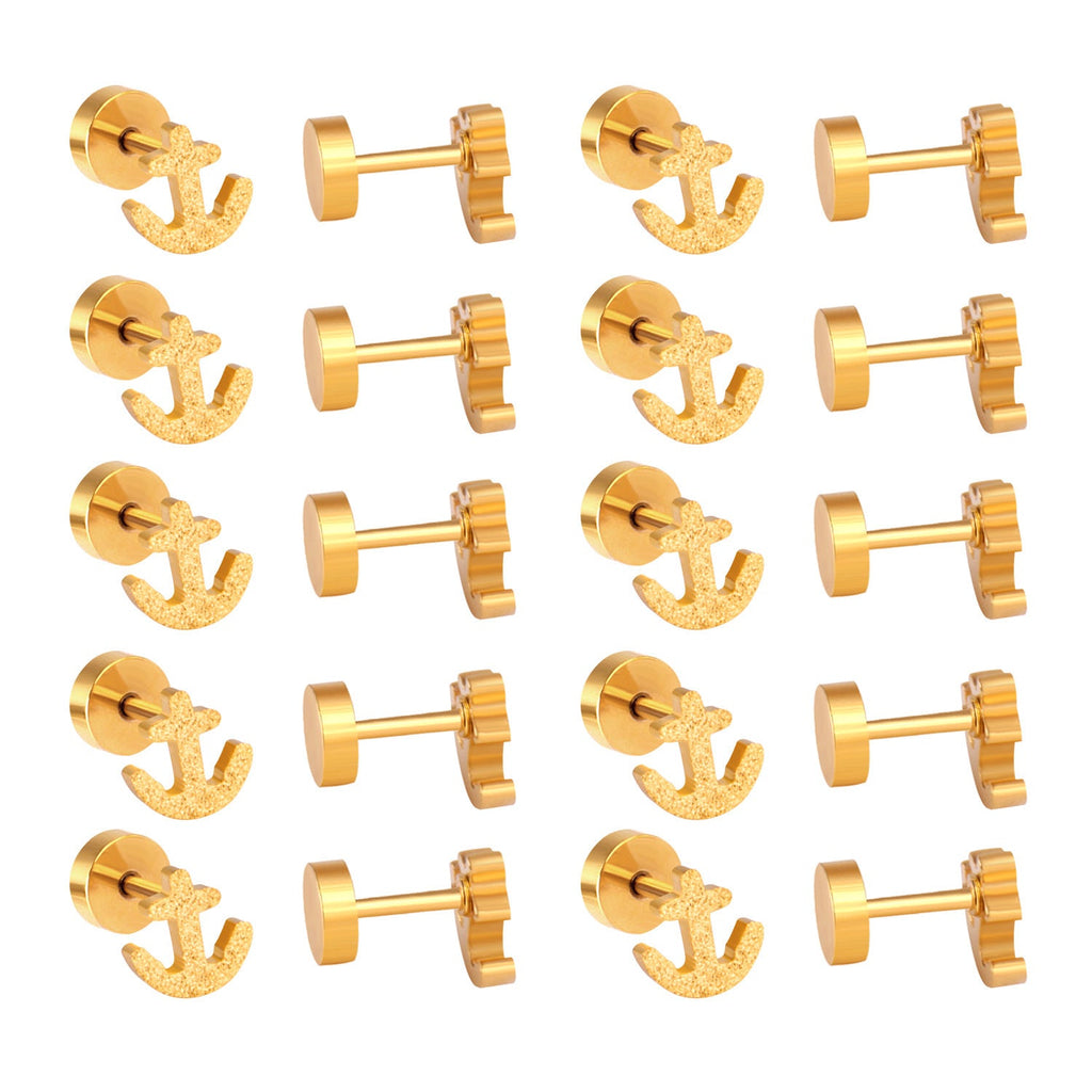 European And American Bow-knot Screw-back Stud Earrings