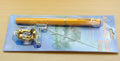 Mini Ice Fishing Pen Rod with Drum Set