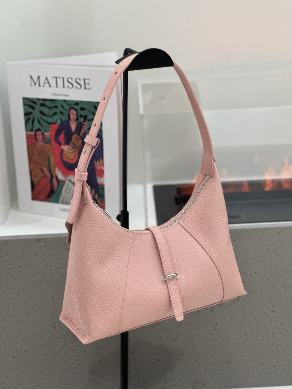 Baidie Leather Women's Bag 2025 New First-Layer Cowhide Dumpling Bag French-Style Shoulder Bag Crescent Handbag Pillow Bag