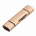 Compact Micro Type-C Triad USB Card Reader
