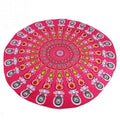 MANDALA RED ROUND BEACH BLANKET