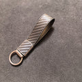 Carbon-fiber-pattern Car Keychain Pendant