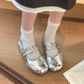 Korean Ballet Flats For Women 2026 New Spring Summer Comfortable Office-Ready Versatile Double Buckle Mary Jane Shoes