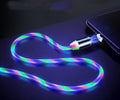 Magnetic Flowing Light Data Cable iPhone Android Type-C