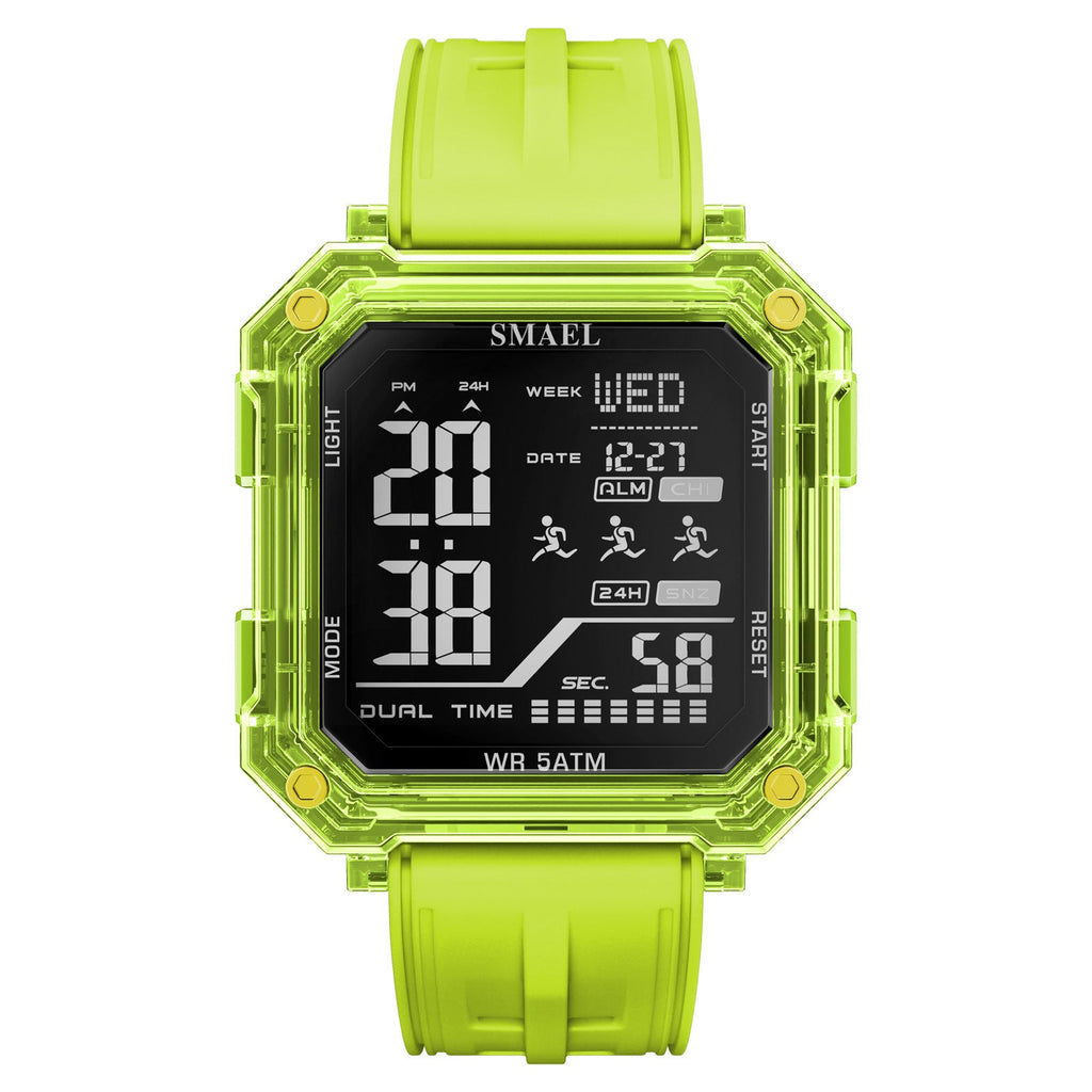 Casual Fashionable Stopwatch Alarm Sports Watch For Students