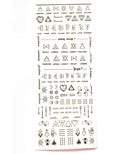 Geometric  DIY Art Nail Polish Stickers
