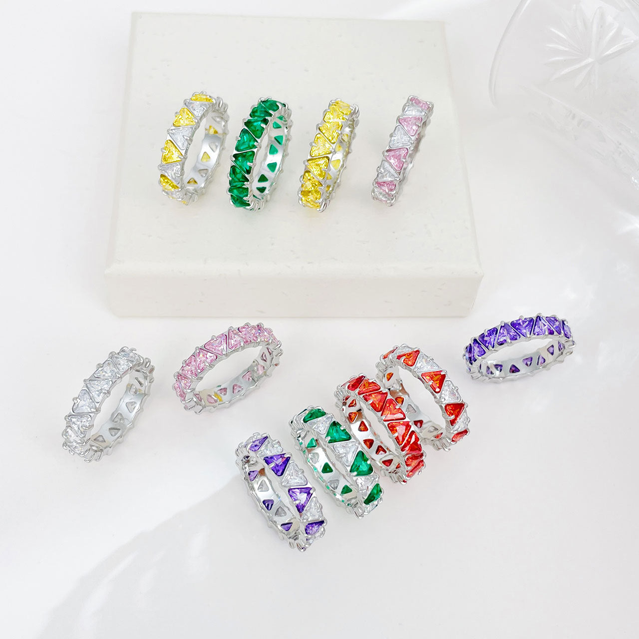 Fashionable Colorful Zircon Ring For Women
