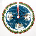 Christmas Tree Skirt Decorations Gift Scene Decor
