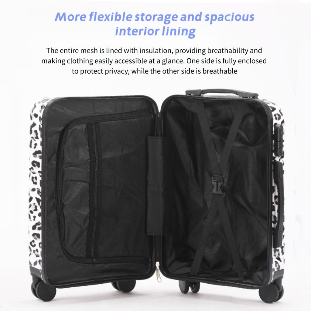 2-piece Luggage Set, 20 Inches, With Makeup Bag, 20 Inch Hard Shell Expandable Lightweight Luggage, 360 Degree Rotating Wheels, Large Capacity Lightweight Travel Luggage. Side Hook, Independent Lock,