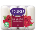 Duru Pure & Natural Rose Beauty Soap 4x2.47oz - Gentle Hydration | 4 Bars
