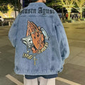 European And American High-street Washed Denim Jacket For Men Autumn Season