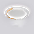 Log Ceiling Led Light Round Bedroom
