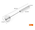 Stainless Steel Semi-Automatic Egg Beater Handheld