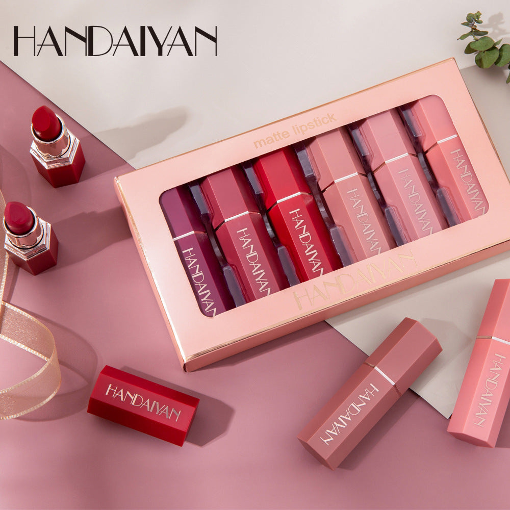 Matte Lipstick Gift Box Set Non-stick Cup, Matte