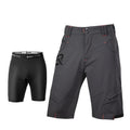 Mens Summer Outdoor Cycling Breathable Mountaineering Sports Quick-Drying Double-Layer Trousers