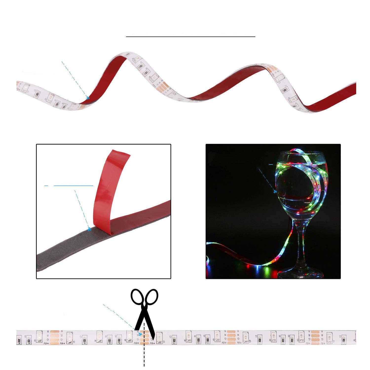 LED Light, 5050 RGB Waterproof, Voice Control