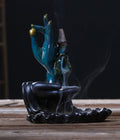 Bergamot Lotus Backflow Incense Burner, Dual-Use