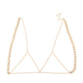 European Cross-Border Metal Knot Body Chest Necklace