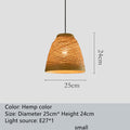 Ldyllic Creative Personality Coffee Shop Rattan Woven Rattan Ball Lamp Hot Pot Shop Farm Bar Restaurant Rattan Hanging Lamps