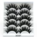 3D Mink False Eyelashes Set: 5 Pairs