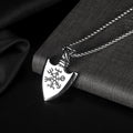 European Stainless Steel Shield Pendant