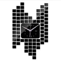 Mosaic Wall Sticker Clock Wall Decoration Digital Wall Clock Clock