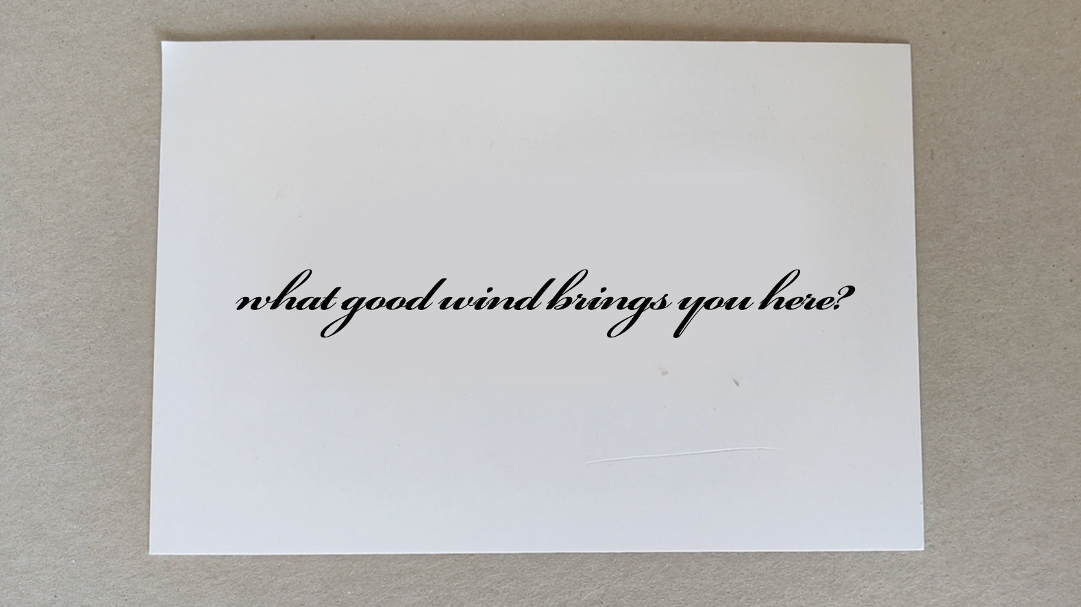Customized Message Card