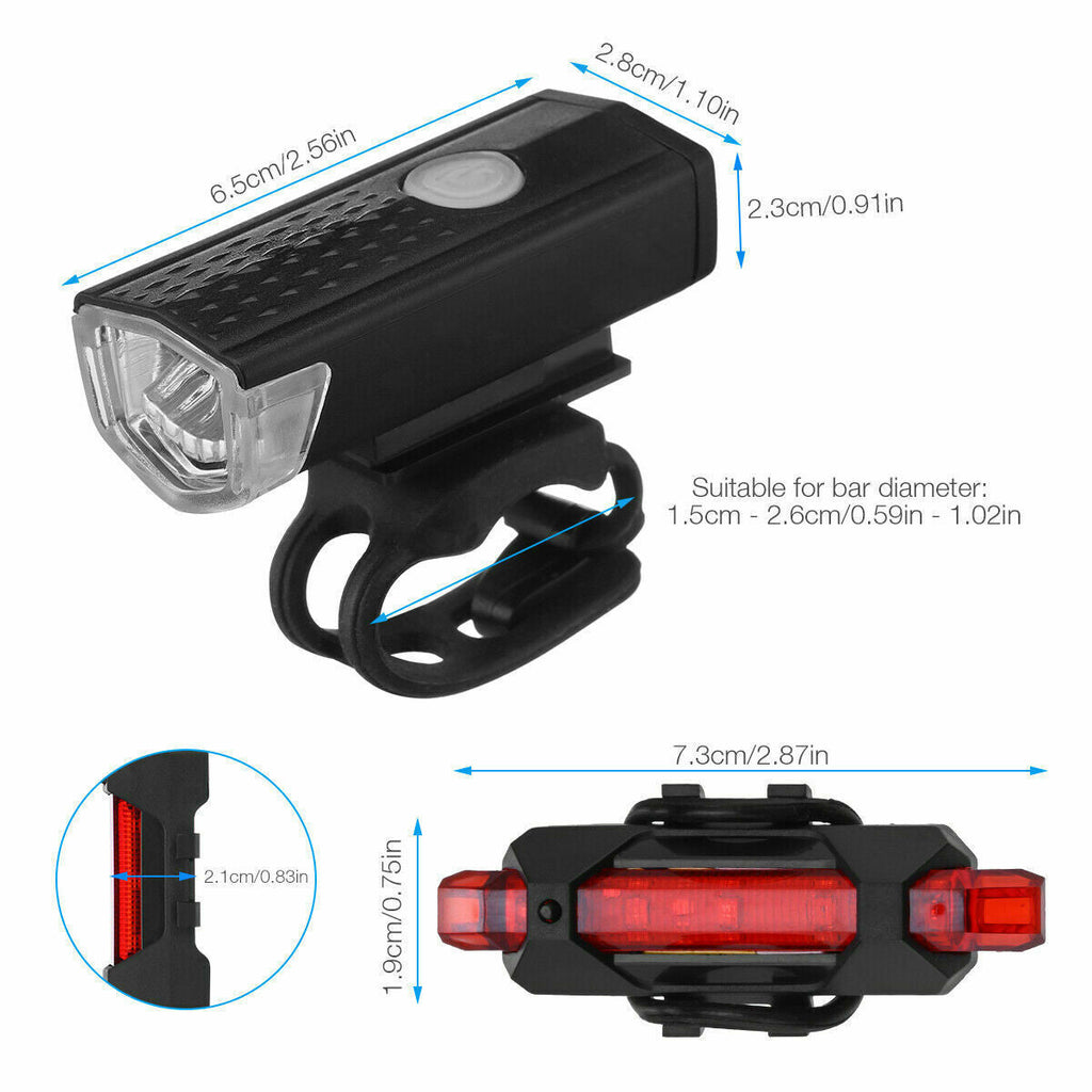 USB Rechargeable LED Bike Headlight