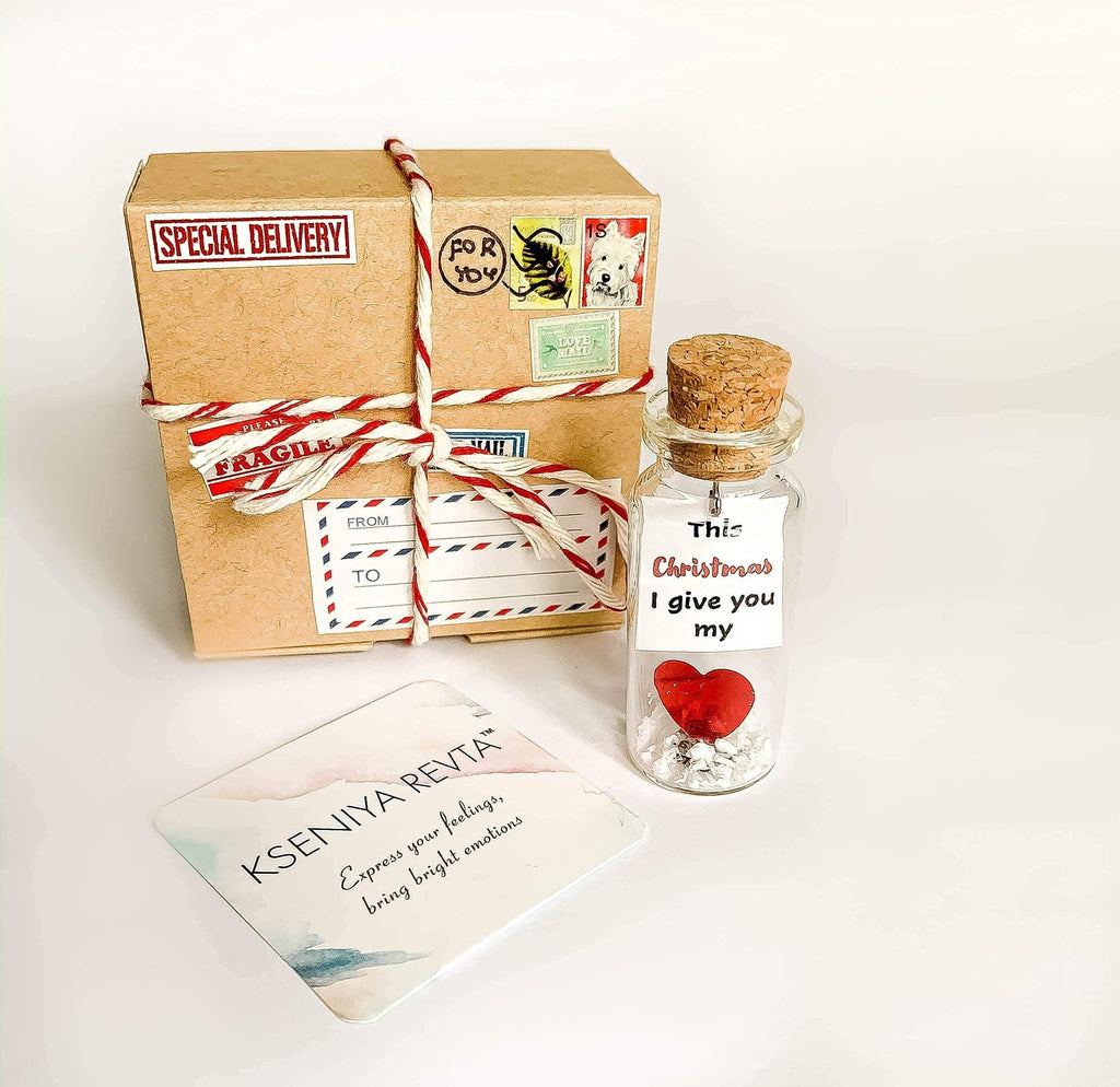 I'm Sorry Gifts for Her and Him Personalised Apology Gift Cute Poop in a Jar and Sorry Card Forgive Me Present Idea (in Beige Craft Box Sorry I was a little Rainbow Poop)