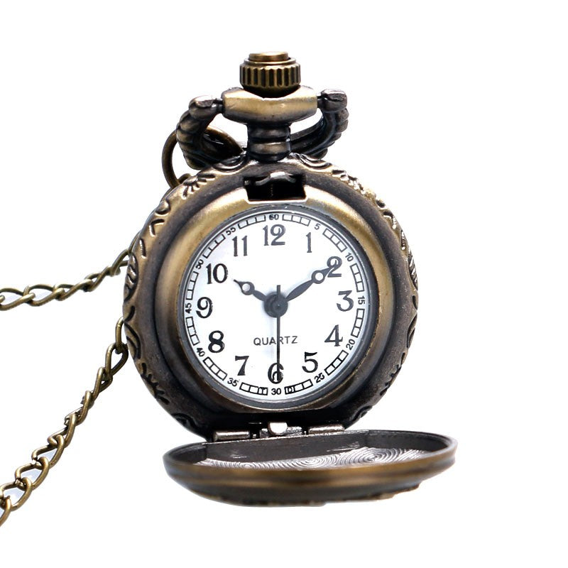 Sailboat quartz pocket watch