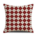 Christmas Linen Stripe Print Pillowcase