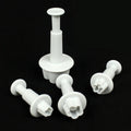 4pcs Plum Flower Fondant Cutter Tool