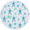 Microfiber round beach towel yoga mat