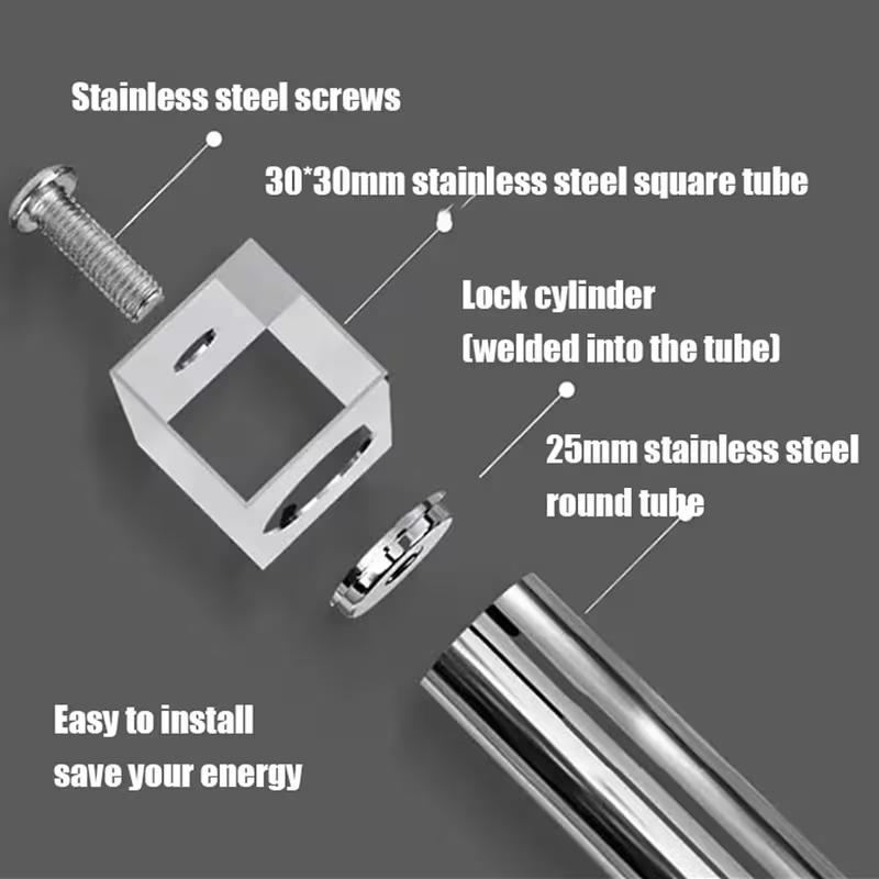 Heavy Duty Stainless Steel Rolling Laundry Drying Rack