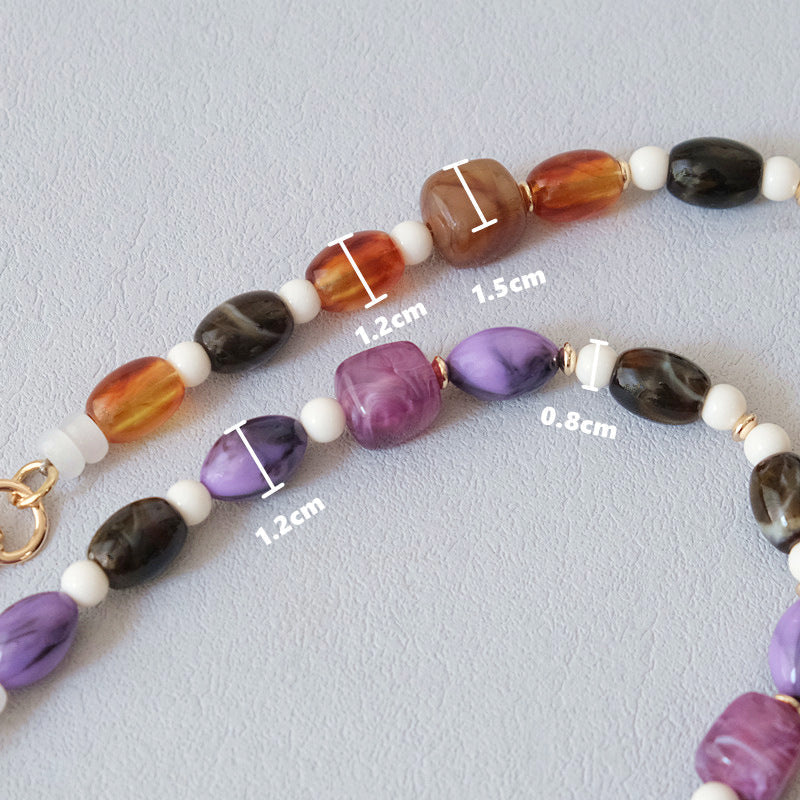 All-match Colorful Beaded Chain Accessories