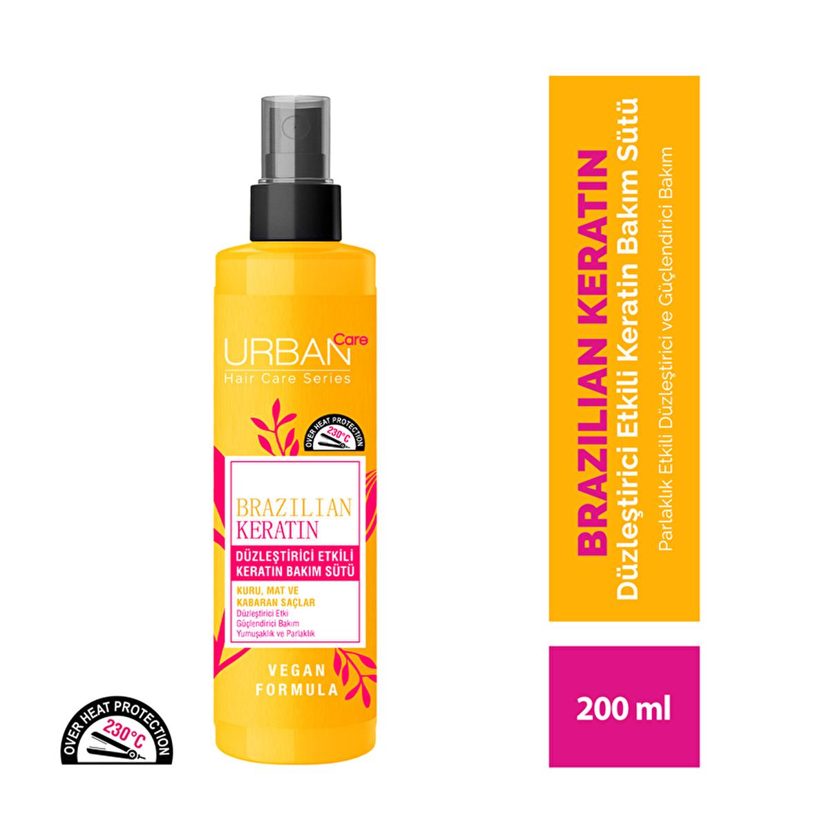 Urban Care Brazilian Keratin Hair Care Product - Nourishing, Smoothing, and Heat Protecting Serum for Manageable Hair