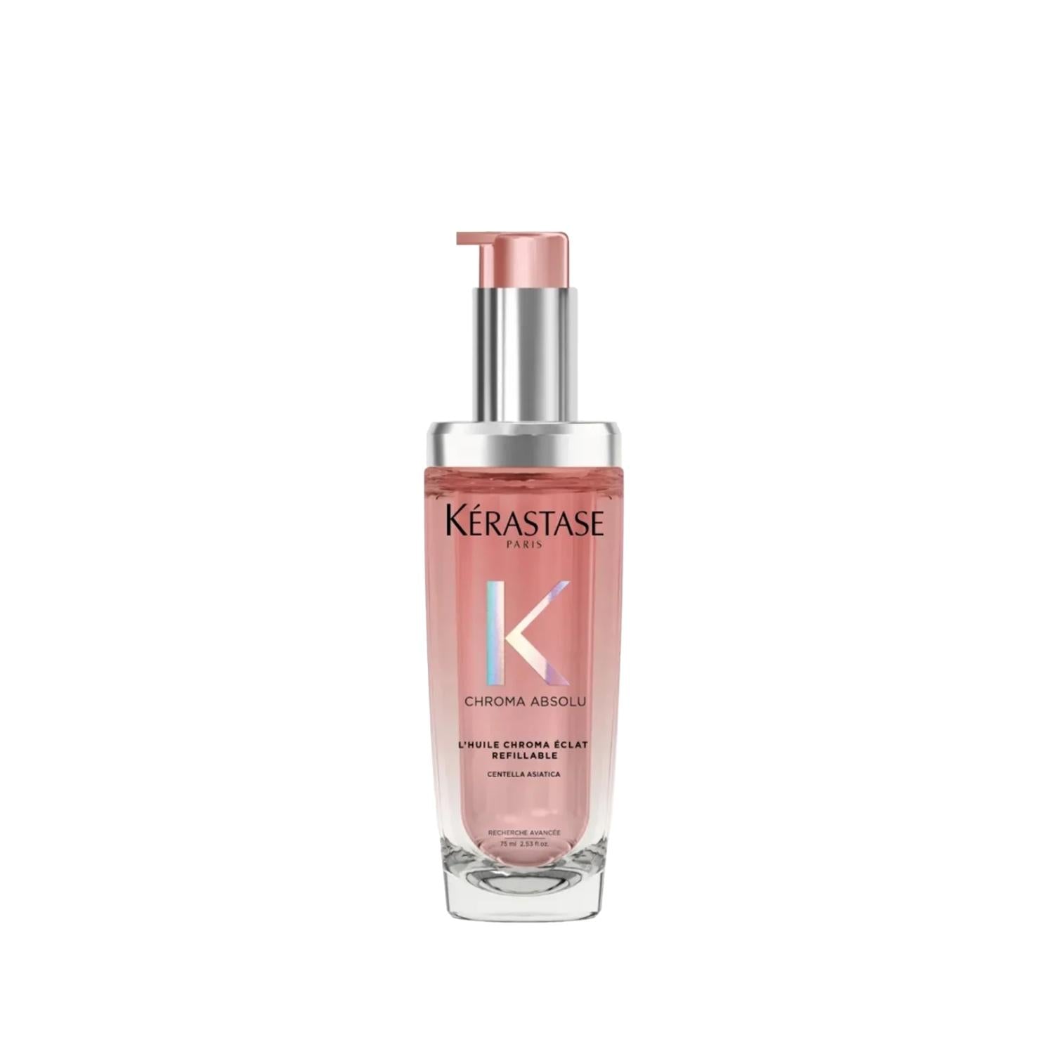 Kerastase Chroma Absolu L'Huile Chroma Eclat Hair Oil for Colored Hair - Luxurious Nourishment & Protection - 75ml Refill