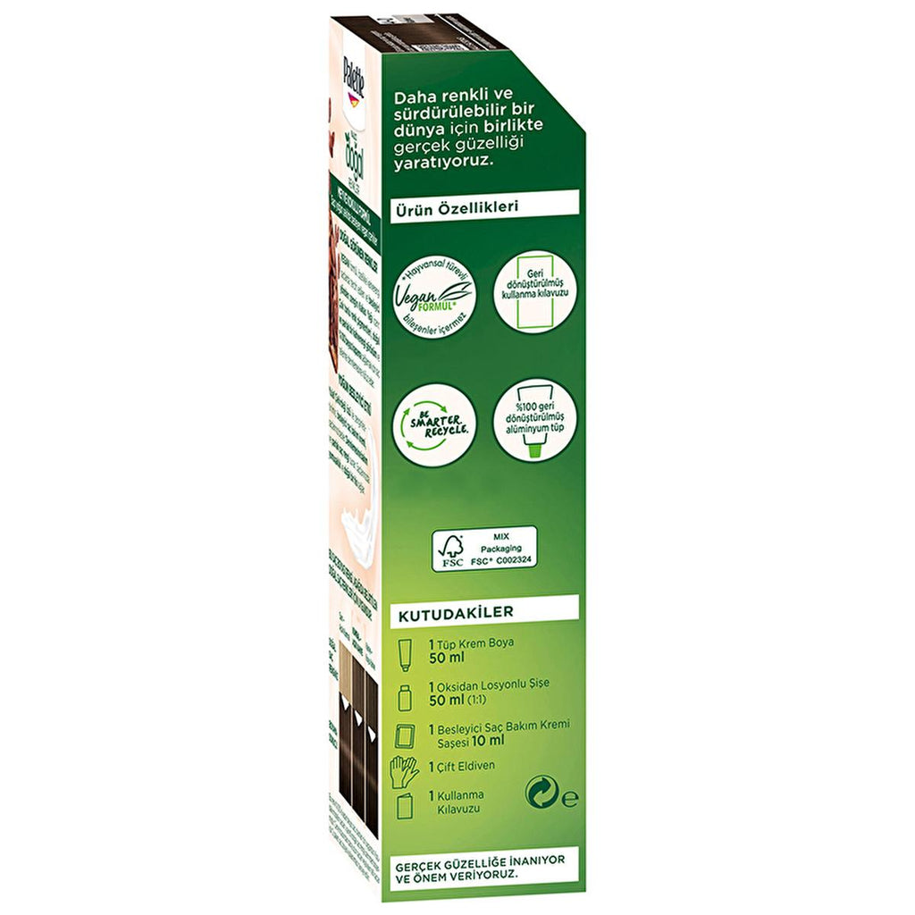 Palette Natural Permanent Hair Dye 4-0 Brown - Long-Lasting, Natural Ingredients