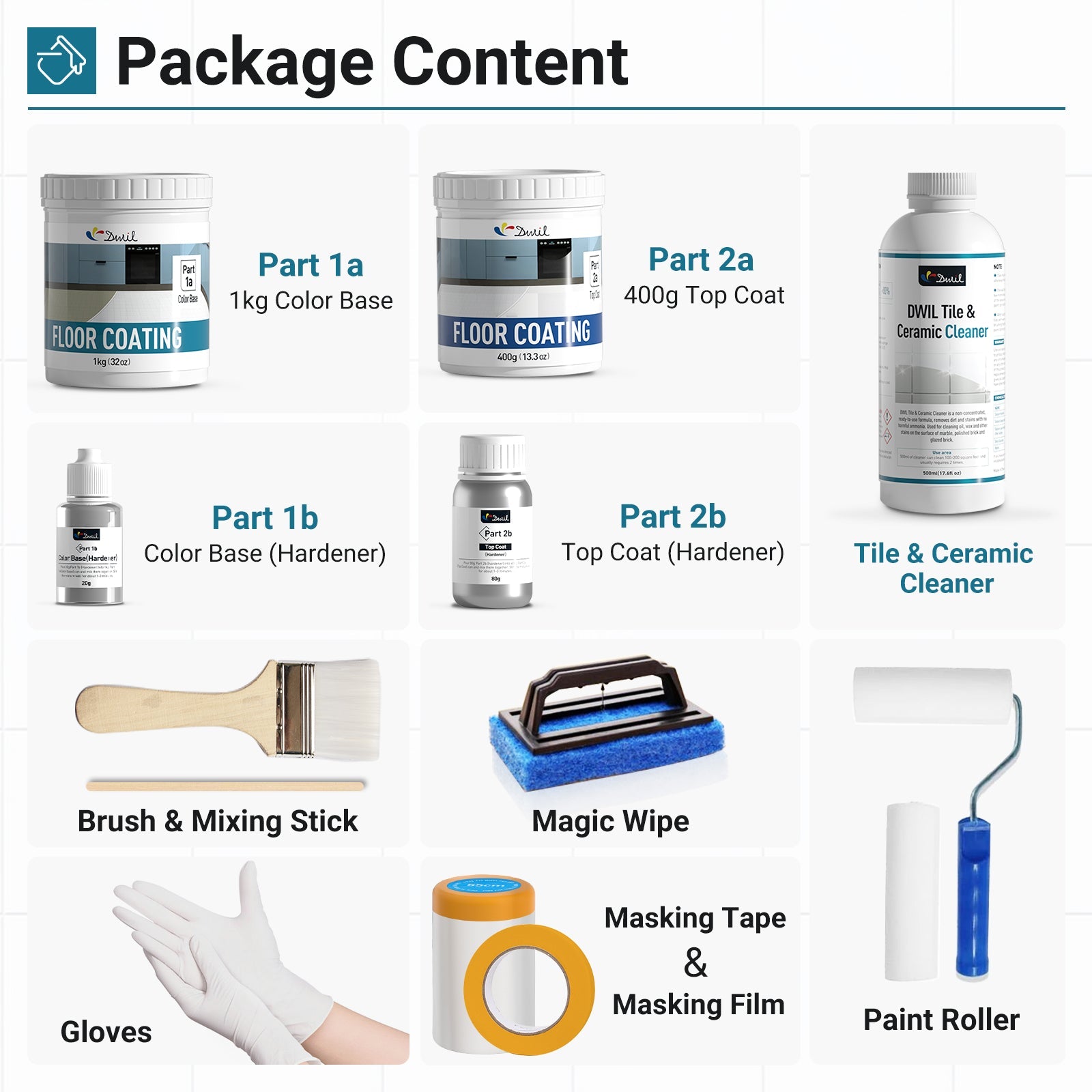 DWIL 2-Step Interior Floor Coating Kit