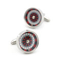 New Lucky Spin Round Cufflinks For Men